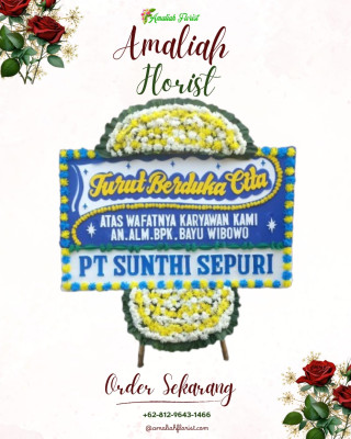 Papan Bunga Duka di Gunungbahagia