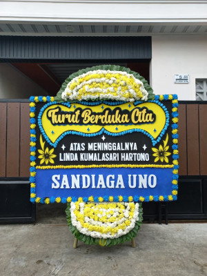 Papan Bunga Duka di Gunungbahagia